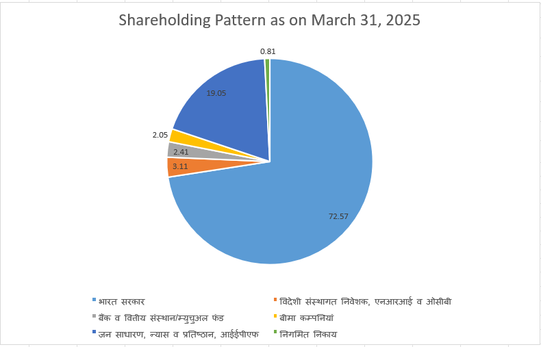 Shareholding Pattern as on 31 March 2025 in Hindi